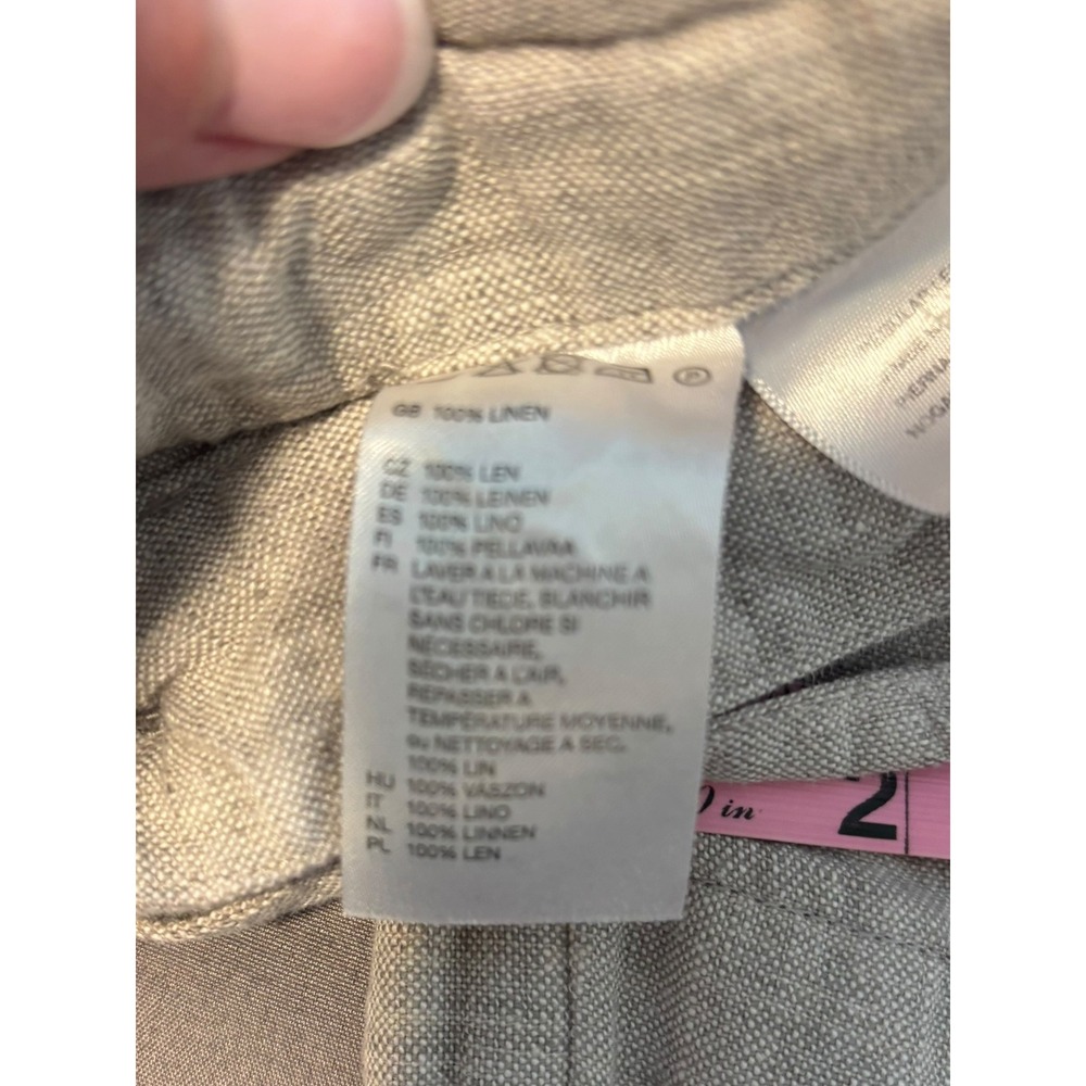 H&M 100% Linen Pull on Pants. Size 36R (XL to XXL). Pockets. Coastal Chic. Beach - Picture 6 of 10